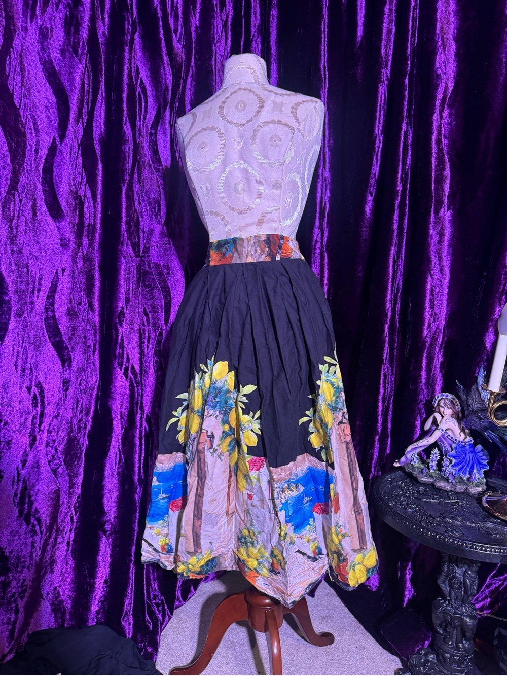 Amalfi Coast Cotton Skirt